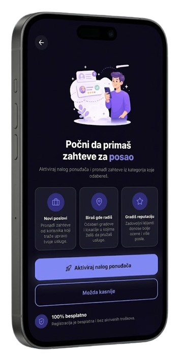 Trebalica aplikacija za ponuđače